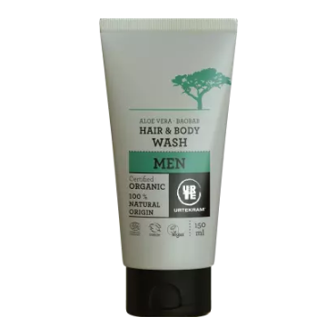 Urtekram -  Urtekram Płyn do mycia włosów i ciała dla mężczyzn BIO, 150 ml 